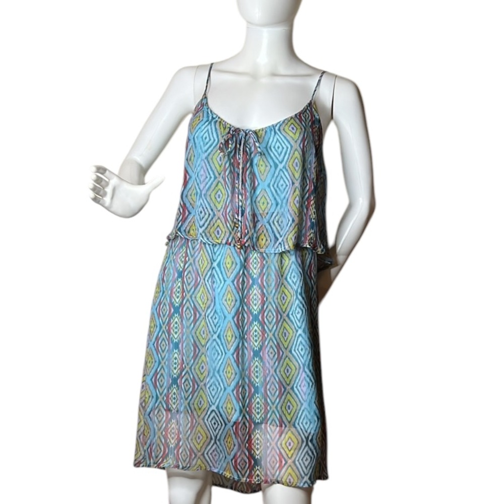 Ella Moss Silk Dress / Slightly Hi Low / size S